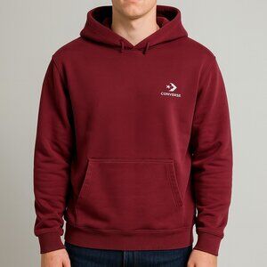 Converse hoodie Burgundy size small